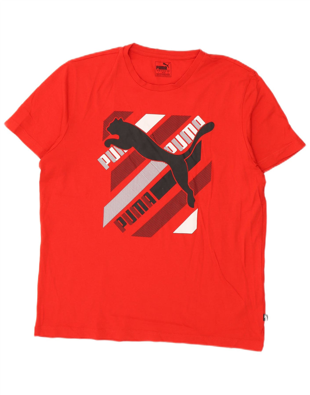 Ανδρικό γραφικό T-Shirt Puma Top μεγάλο κόκκινο βαμβακερό