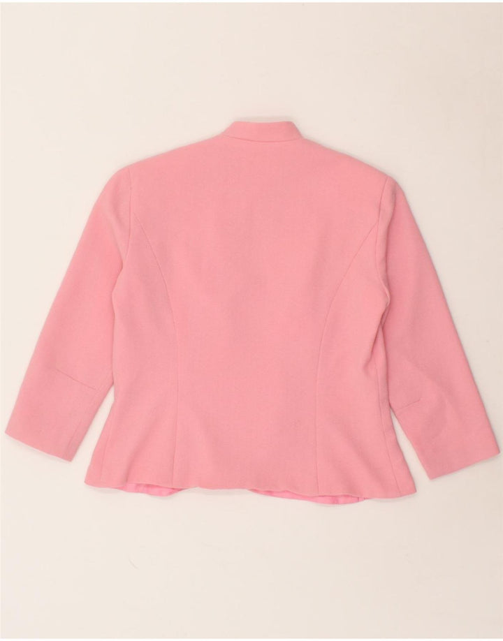 VINTAGE Womens 5 Button Blazer Jacket UK 10 Small Pink Vintage Vintage and Second-Hand Vintage from Messina Hembry 