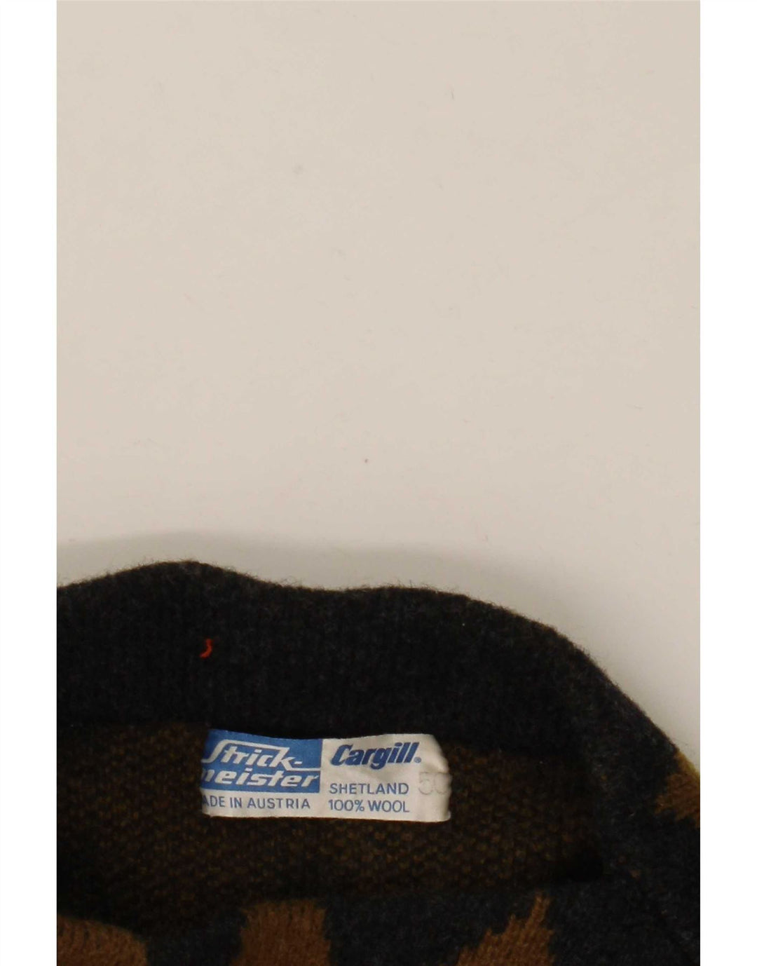 Vintage ανδρικό πουλόβερ με λαιμόκοψη IT 50 Medium Grey Argyle/Diamond
