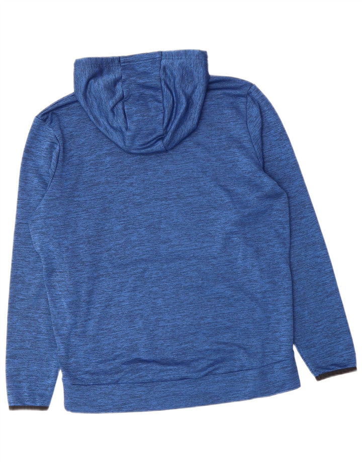 UNDER ARMOR Ανδρικό φούτερ με φούτερ με κουκούλα μεσαίου μπλε πολυεστέρα