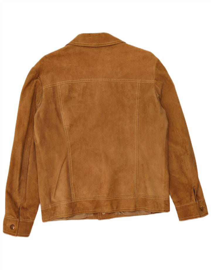 Vintage Ανδρικό Suede Jacket UK 38 Medium Brown