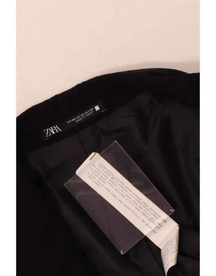 Zara Ανδρικό τζάκετ μπλέιζερ με 2 κουμπιά EU 48 μεσαία μαύρη βισκόζη