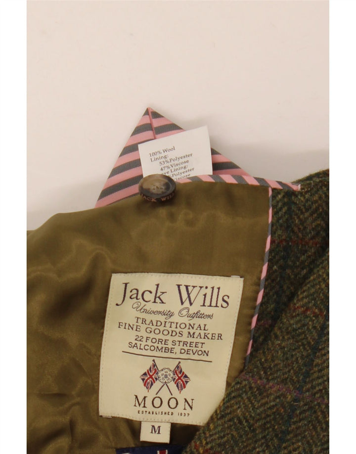 Jack Wills Ανδρικό σακάκι σακάκι με 3 κουμπιά UK 38 Μεσαίο πράσινο μαλλί