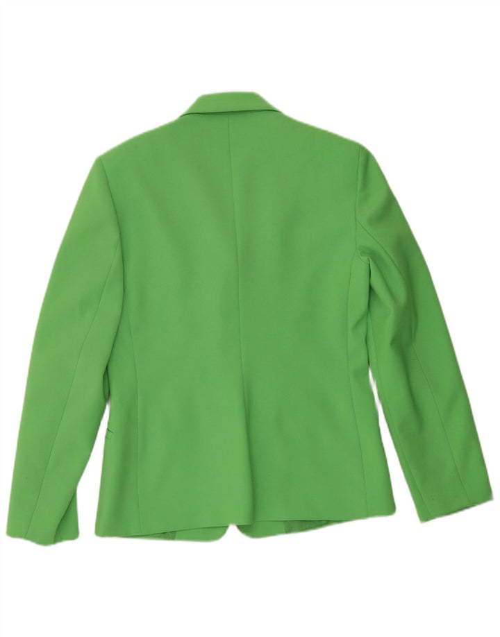 Benetton Γυναικείο Μπουφάν Blazer 3 Κουμπιών IT 42 Μεσαίο Πράσινο Πολυεστέρας