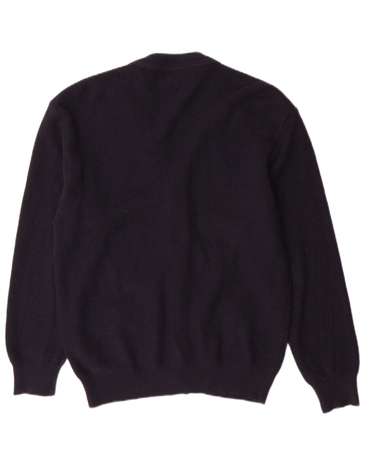 Γυναικεία ζακέτα Malagrida UK 14 Medium Navy Blue Wool