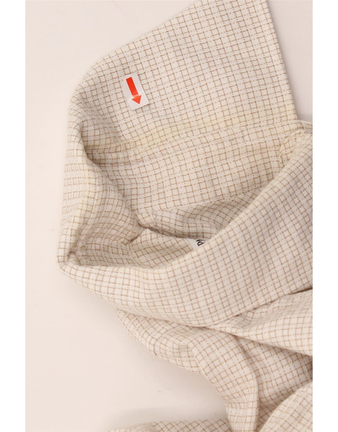 PAL ZILERI Ανδρικό πουκάμισο μέγεθος 40 15 3/4 Medium Off White Gingham