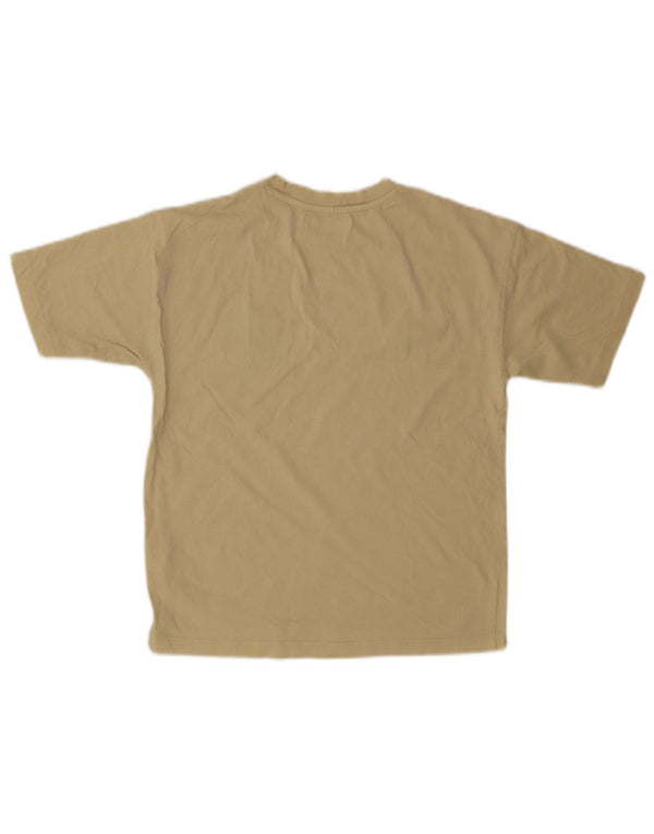 Zara Girls Graphic T-Shirt Top 9-10 Years Beige Cotton