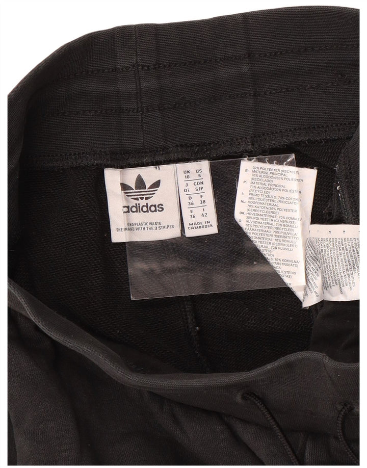 Γυναικεία αθλητική φόρμα ADIDAS Παντελόνι Joggers UK 10 Small Black Polyester