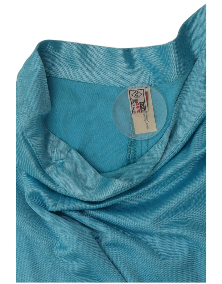 Vintage Γυναικεία Pencil Φούστα IT 42 Medium W26 Blue Cotton