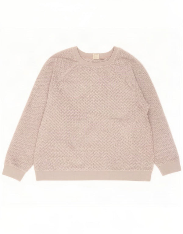 John Lewis Γυναικείο υπερμεγέθη Fleece Jumper UK 14 Medium Grey Polyester