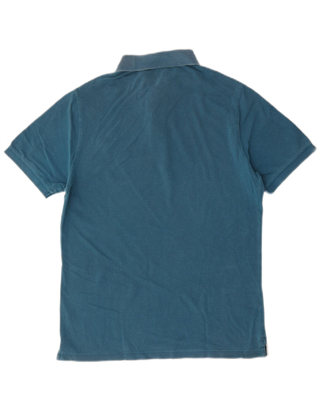 Stone Island Ανδρικό πουκάμισο Polo Slim Fit, μεσαίο μπλε βαμβακερό