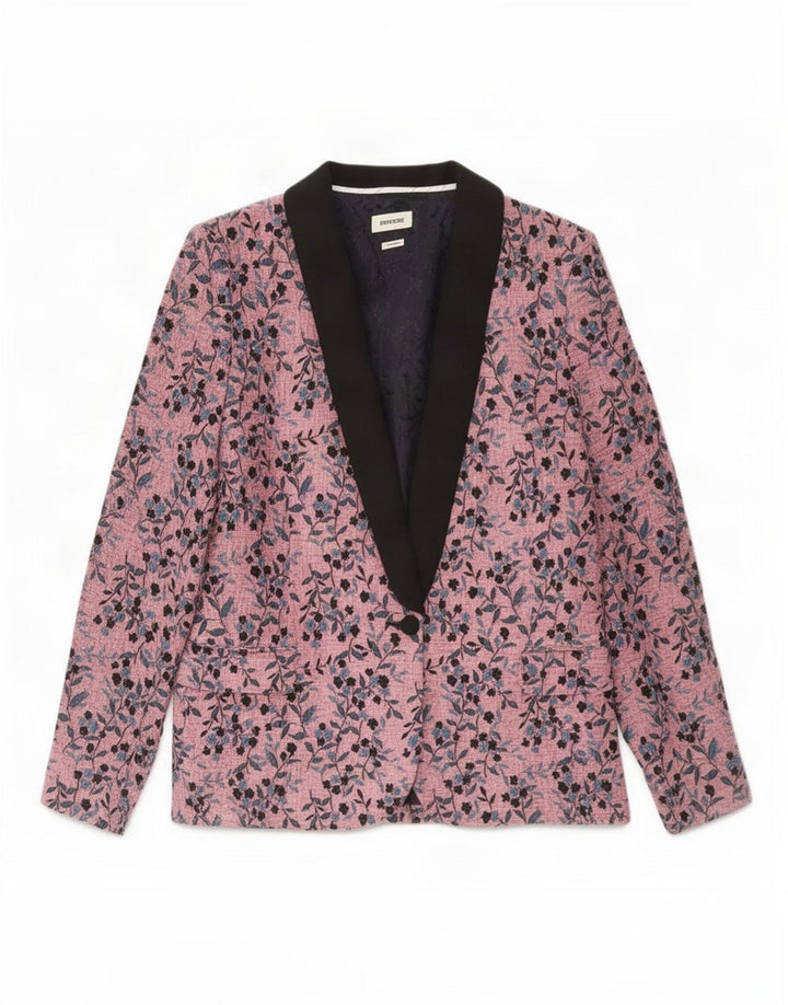 ZADIG & VOLTAIRE Γυναικείο σακάκι μπλέιζερ EU 40 Medium Pink Floral Designer