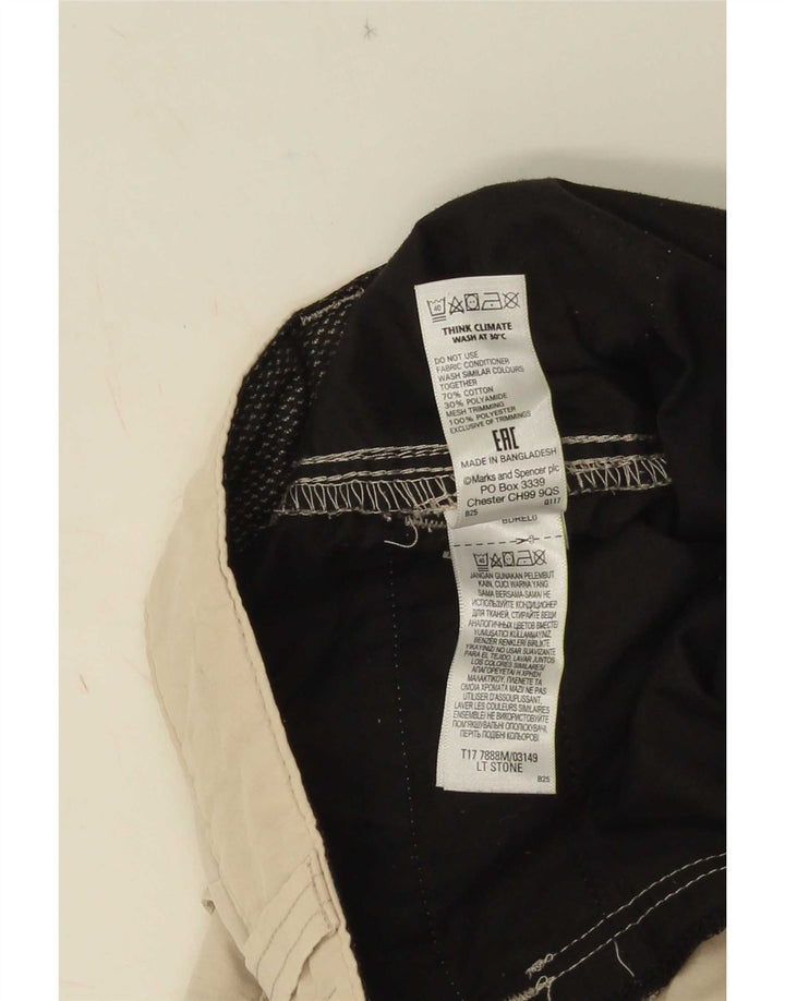 Ανδρικό σορτς Cargo Marks & Spencer W32 Βαμβακερό μεσαίο μπεζ