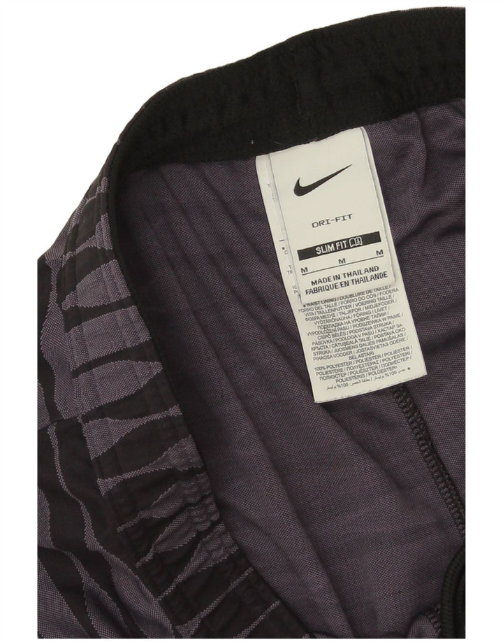 Ανδρικό Slim αθλητικό σορτς Nike, μεσαίο μωβ γεωμετρικό πολυεστέρα
