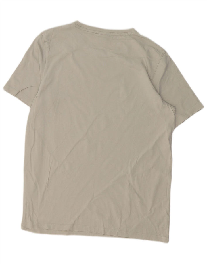 Ανδρικό Bear Graphic T-Shirt Top Μεσαίο γκρι βαμβακερό