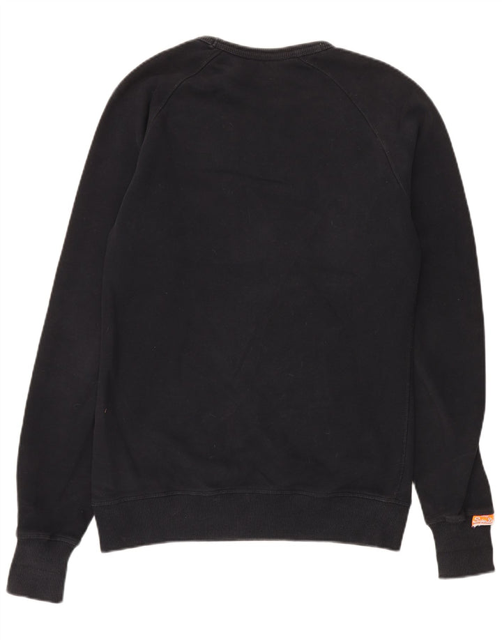 Ανδρικό γραφικό φούτερ Superdry Jumper Μεσαίο μαύρο βαμβακερό