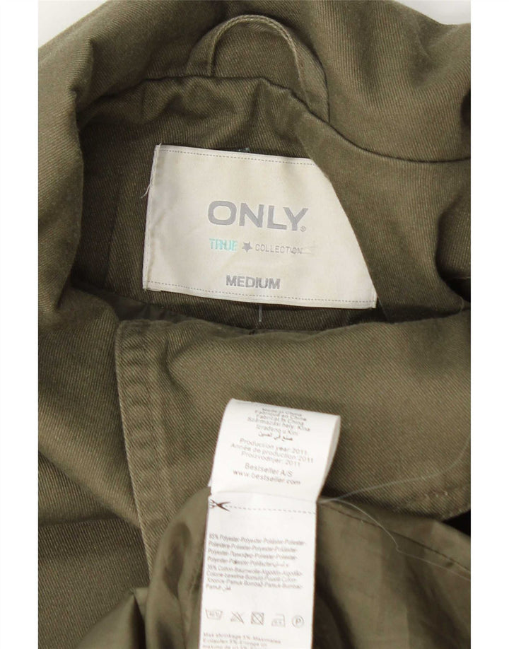 Μόνο Γυναικείο Bomber Jacket UK 12 Medium Green Polyester