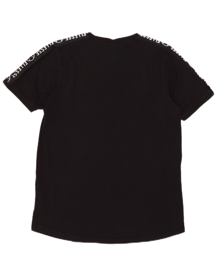 Ανδρικό γραφικό T-Shirt Ellesse Top Large Μαύρο