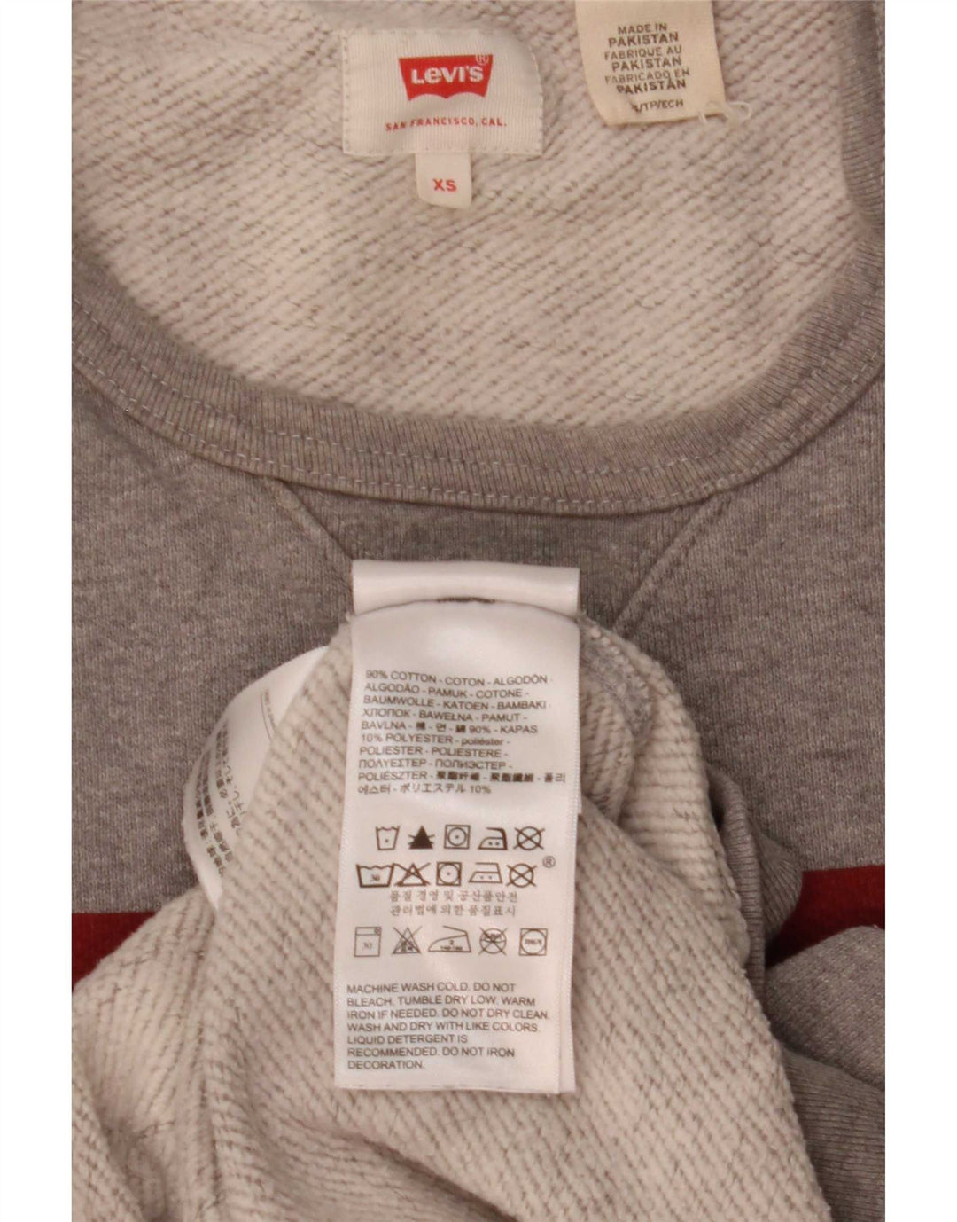 Ανδρικό γραφικό φούτερ Levi's Jumper XS Γκρι βαμβακερό