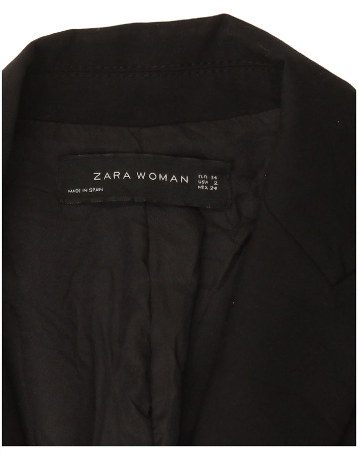 Zara Γυναικείο Μπουφάν μπλέιζερ με 1 κουμπί EU 34 2XS Μαύρο
