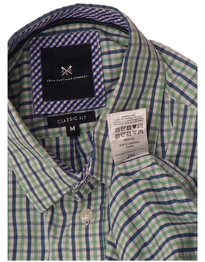 Crew Clothing Ανδρικό πουκάμισο Classic Fit Μεσαίο πράσινο βαμβακερό Gingham