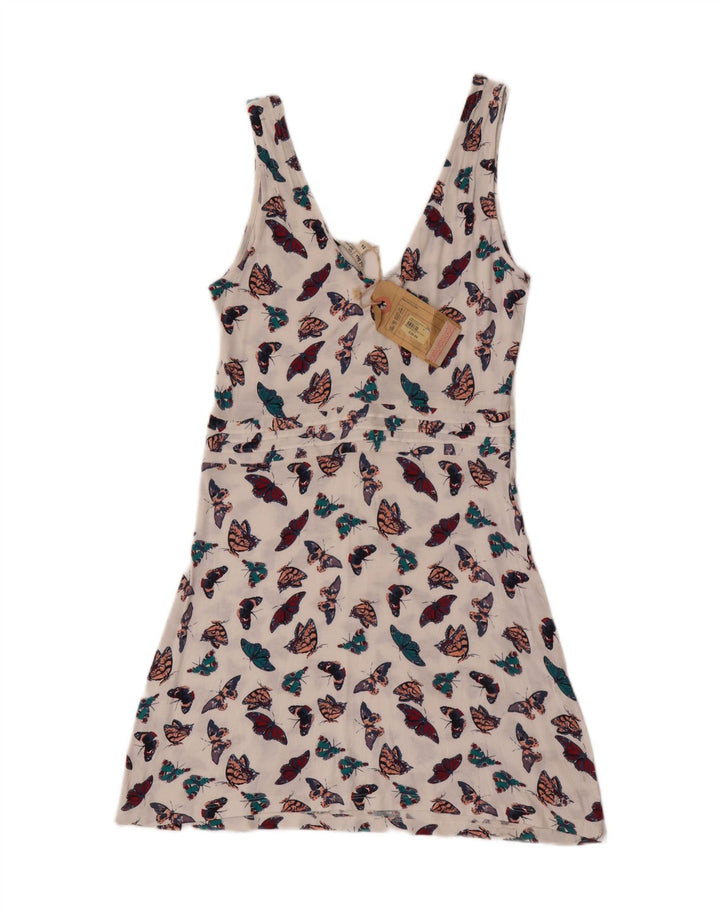 Fat Face Γυναικείο Sundress UK 14 Medium White Viscose Butterfly