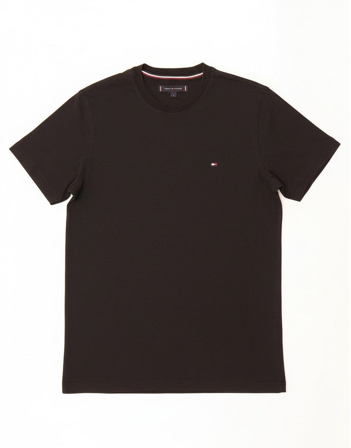TOMMY HILFIGER Mens T-Shirt Top Small Black