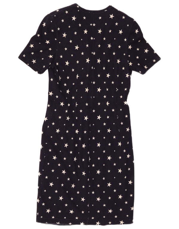 Γυναικείο πουκάμισο με αφηρημένο σχέδιο Fort & Madox Dress IT 44 Medium Navy Blue