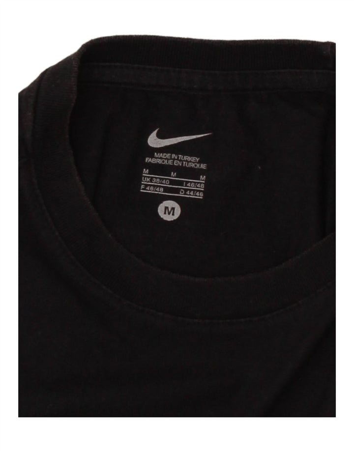 NIKE Mens Graphic T-Shirt Top UK 38/40 Medium Black Vintage Nike and Second-Hand Nike from Messina Hembry 