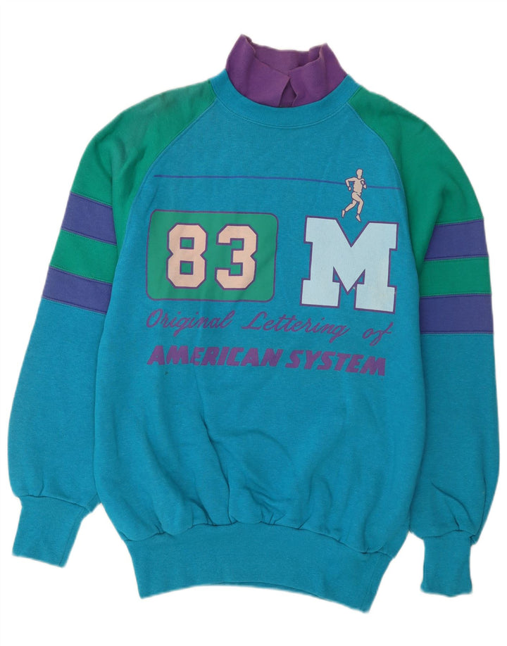 Ανδρικό γραφικό φούτερ American System Jumper XL Blue Colourblock