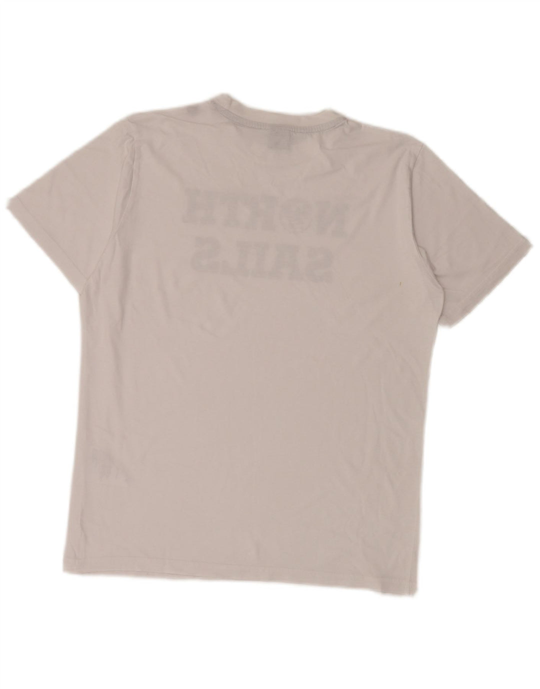 North Sails Ανδρικό γραφικό T-Shirt Top Μικρό λευκό βαμβακερό