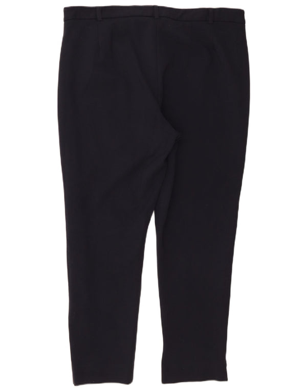 Marks & Spencer Γυναικείο Slim Casual Παντελόνι UK 18 XL W36 L27 Navy Blue