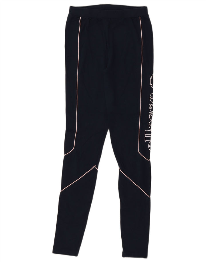 Ellesse Γυναικείο Γραφικό Κολάν UK 8 Small Navy Blue Cotton