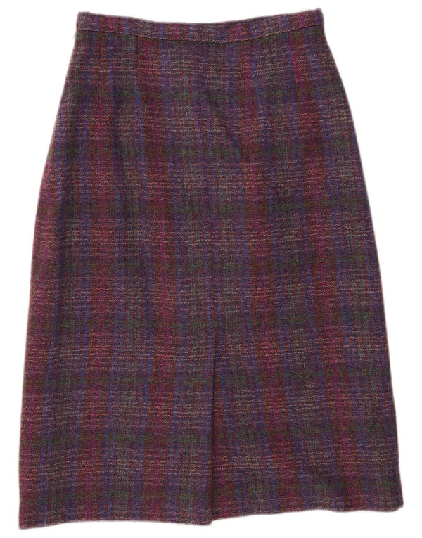 Γυναικεία μίντι φούστα Pitlochry UK 14 Medium W30 Πολύχρωμη μαλλί καρέ