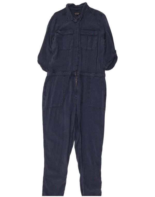 Topshop γυναικεία φόρμα 3/4 μανίκια UK 16 Large Navy Blue Lyocell