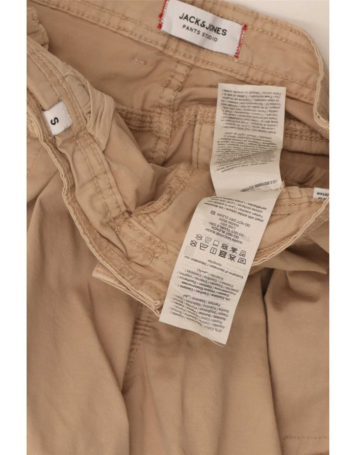 Jack & Jones Ανδρικό σορτς Cargo Small W30 Μπεζ βαμβακερό