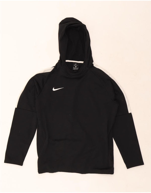 Nike Boys Regular Fit Hoodie Jumper 13-14 Years XL Black Colourblock