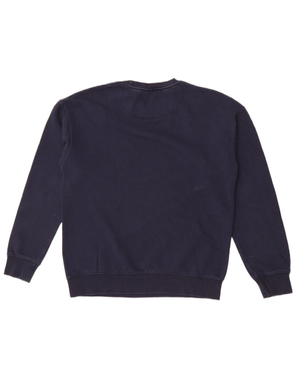 Jack & Jones Ανδρικό γραφικό φούτερ Jumper Medium Navy Blue από βαμβάκι