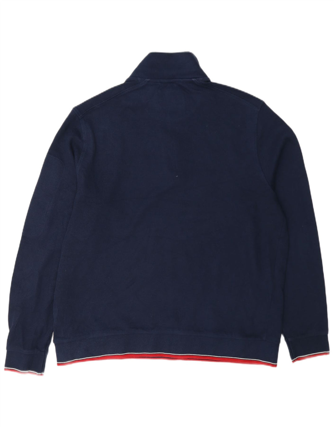Marks & Spencer Ανδρικό φούτερ με φερμουάρ Jumper XL Navy Blue Cotton