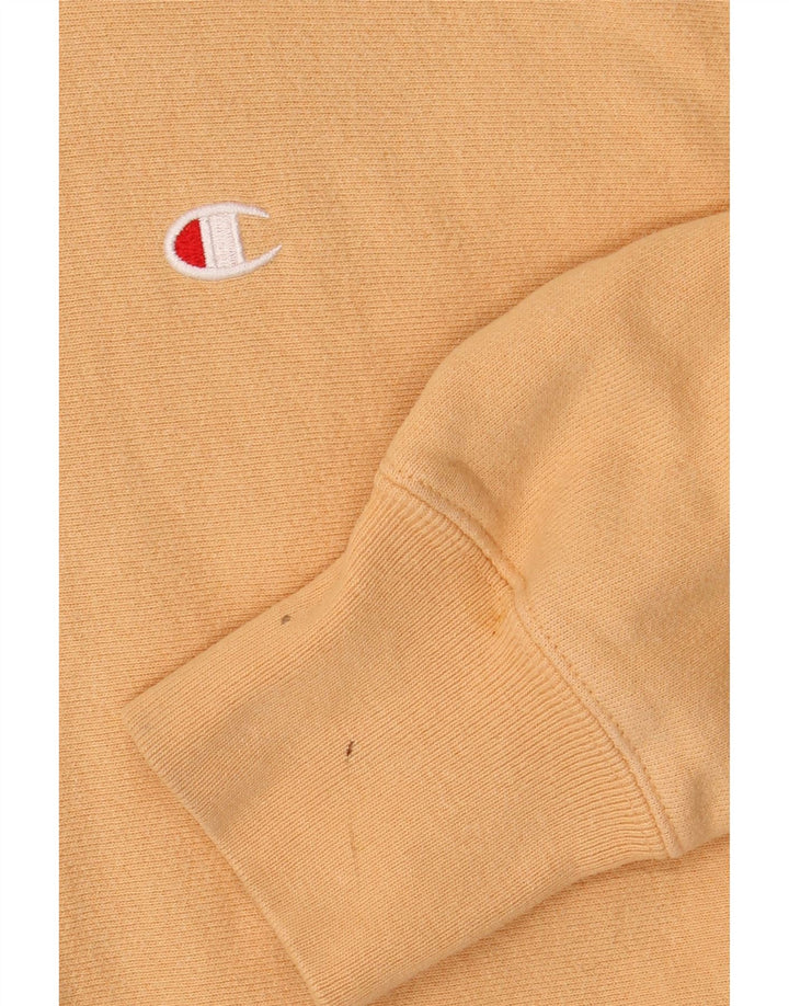 Champion Mens Hoodie Jumper Μεσαίο Μπεζ βαμβακερό