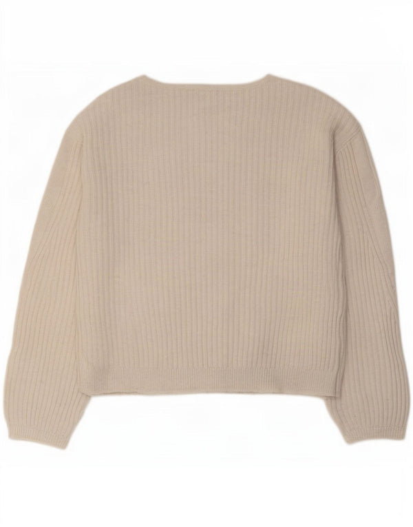 Marks & Spencer Γυναικείο πουλόβερ με λαιμόκαυστο UK 10 Small Off White