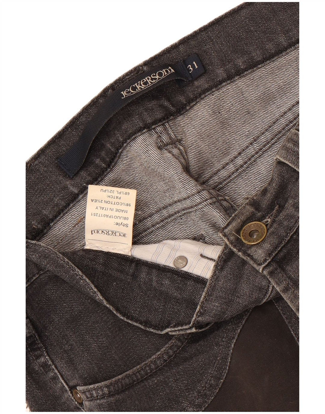 Jeckerson Ανδρικό Slim Jeans W31 L32 Γκρι βαμβακερό