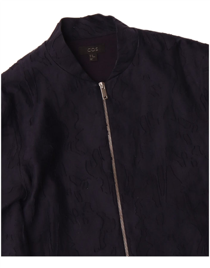 Γυναικείο πανωφόρι COS EU 40 Βαμβακερό μεσαίο Navy Blue Camouflage