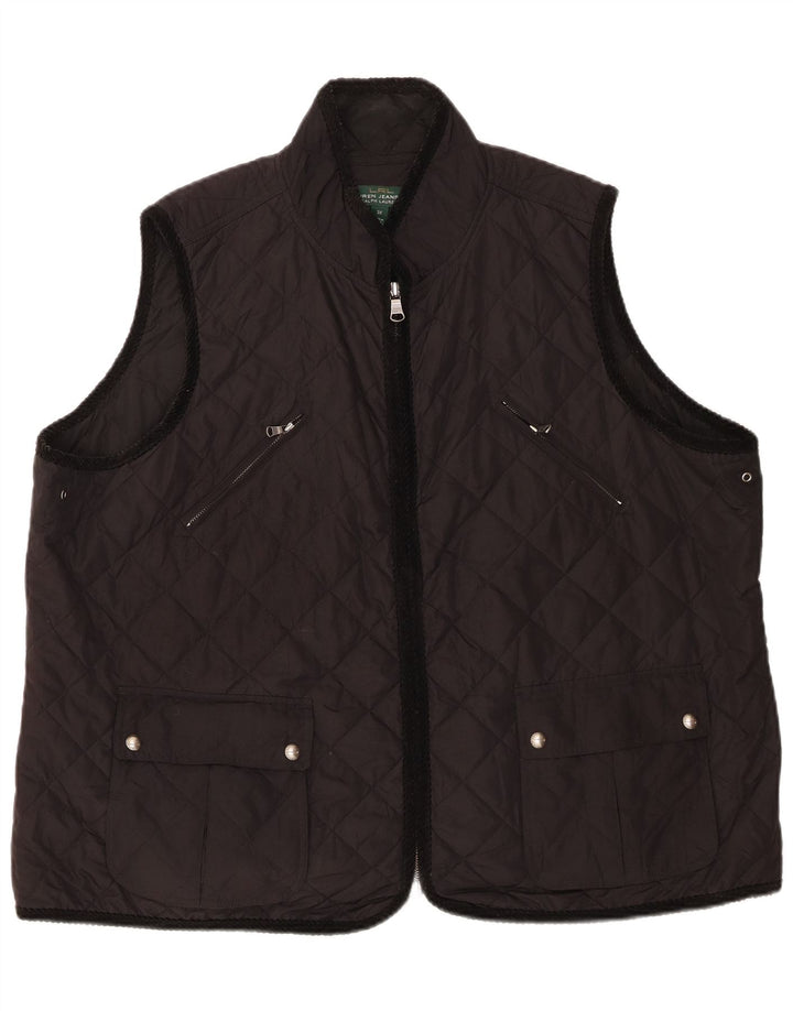 Ralph Lauren Γυναικεία καπιτονέ Gilet UK 22 3XL Μαύρος Πολυεστέρας