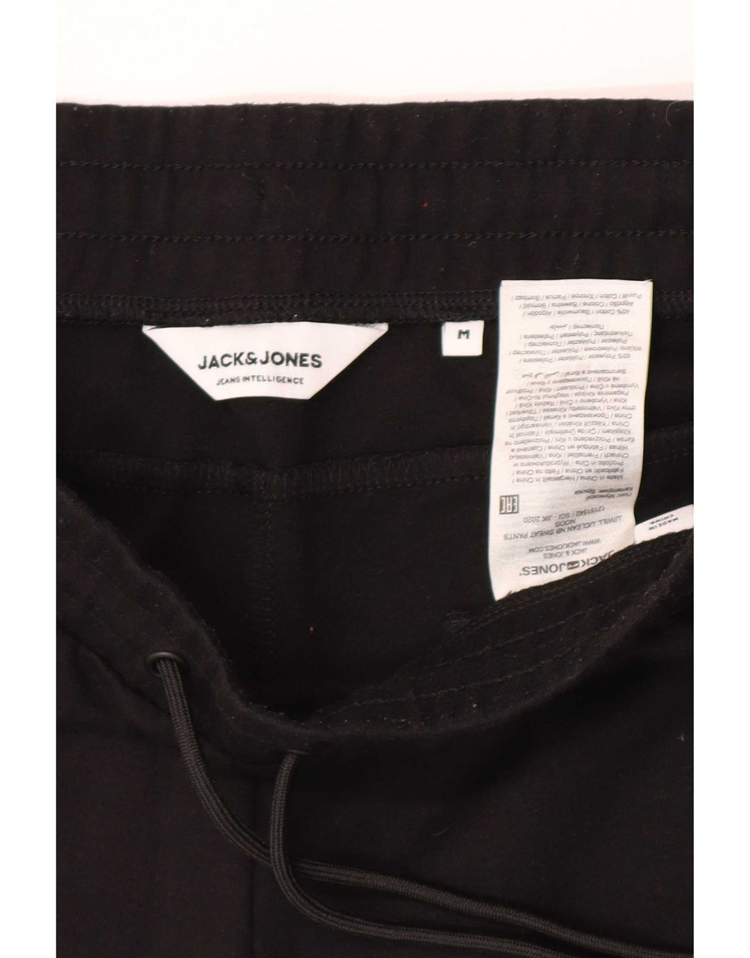 Jack & Jones Ανδρική αθλητική φόρμα Παντελόνι Joggers Μεσαίο Μαύρο Πολυεστέρα