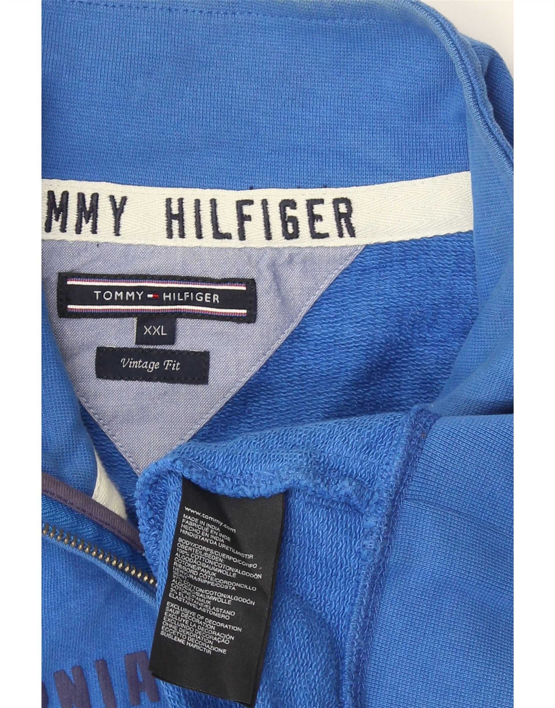 Tommy Hilfiger Ανδρική φόρμα αθλητικής φόρμας γραφικό 2XL Μπλε βαμβακερό
