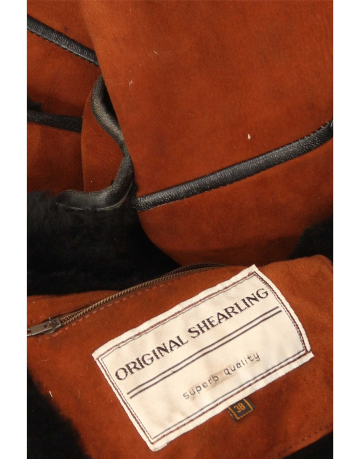 Vintage Γυναικείο Παλτό Shearling Oversized EU 38 Μεσαίο Καφέ