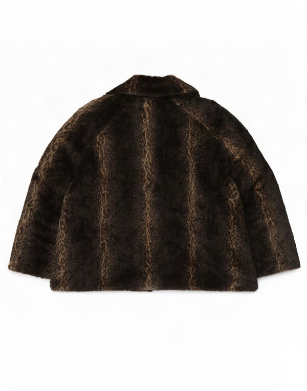 Marks & Spencer Womens Per Una Jacket UK 16 Large Brown Animal Print