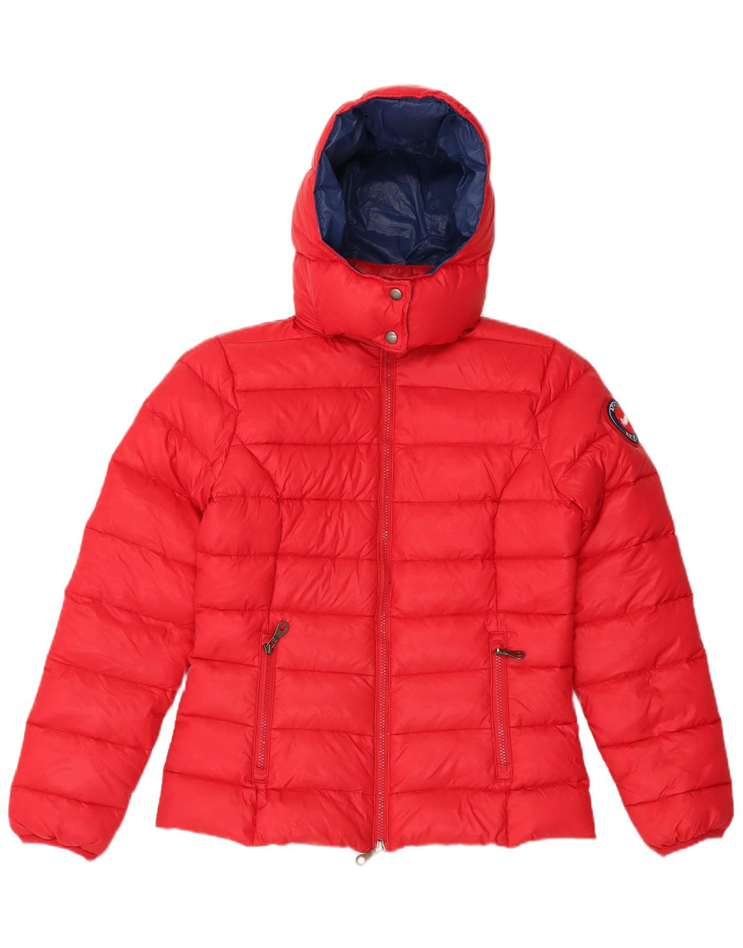 Playlife Γυναικείο μπουφάν με κουκούλα UK 10 Small Red Polyamide