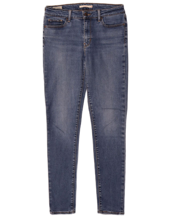 Levi's Womens 711 Skinny Jeans W29 L30 Blue Lyocell